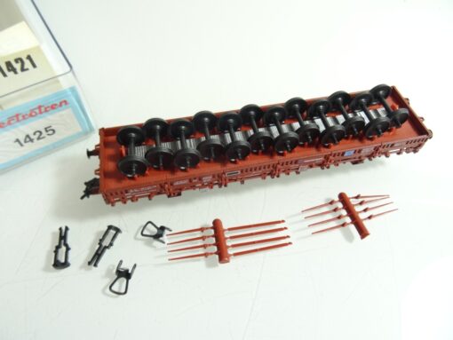 Electrotren H0 1425 Niederbordwagen mit Achsen der SNCF in OVP RR706 – Bild 3