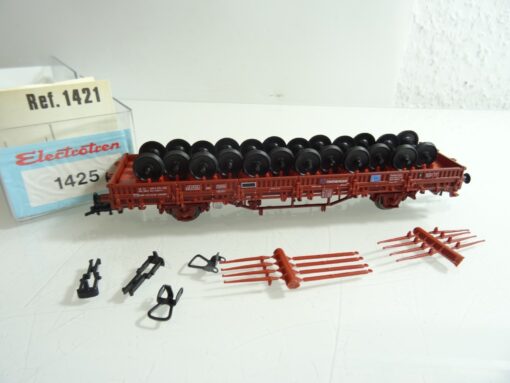 Electrotren H0 1425 Niederbordwagen mit Achsen der SNCF in OVP RR706 – Bild 4