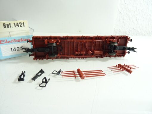 Electrotren H0 1425 Niederbordwagen mit Achsen der SNCF in OVP RR706 – Bild 5