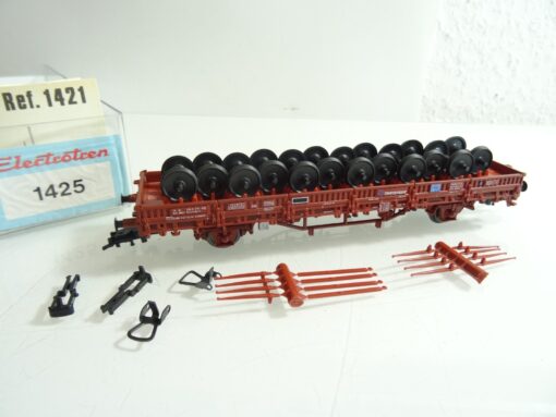 Electrotren H0 1425 Niederbordwagen mit Achsen der SNCF in OVP RR706
