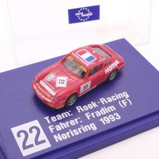 Euromodell 1:87 Nr. 22 Porsche 911 Carrera 2 #22 Fradim in PC-Box EZ9224