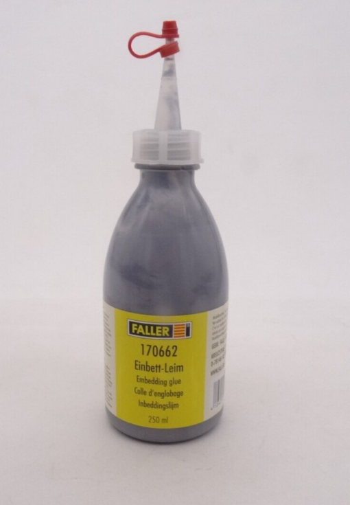 Faller 170662 Einbett-Leim schottergrau 250 ml in OVP QR6963