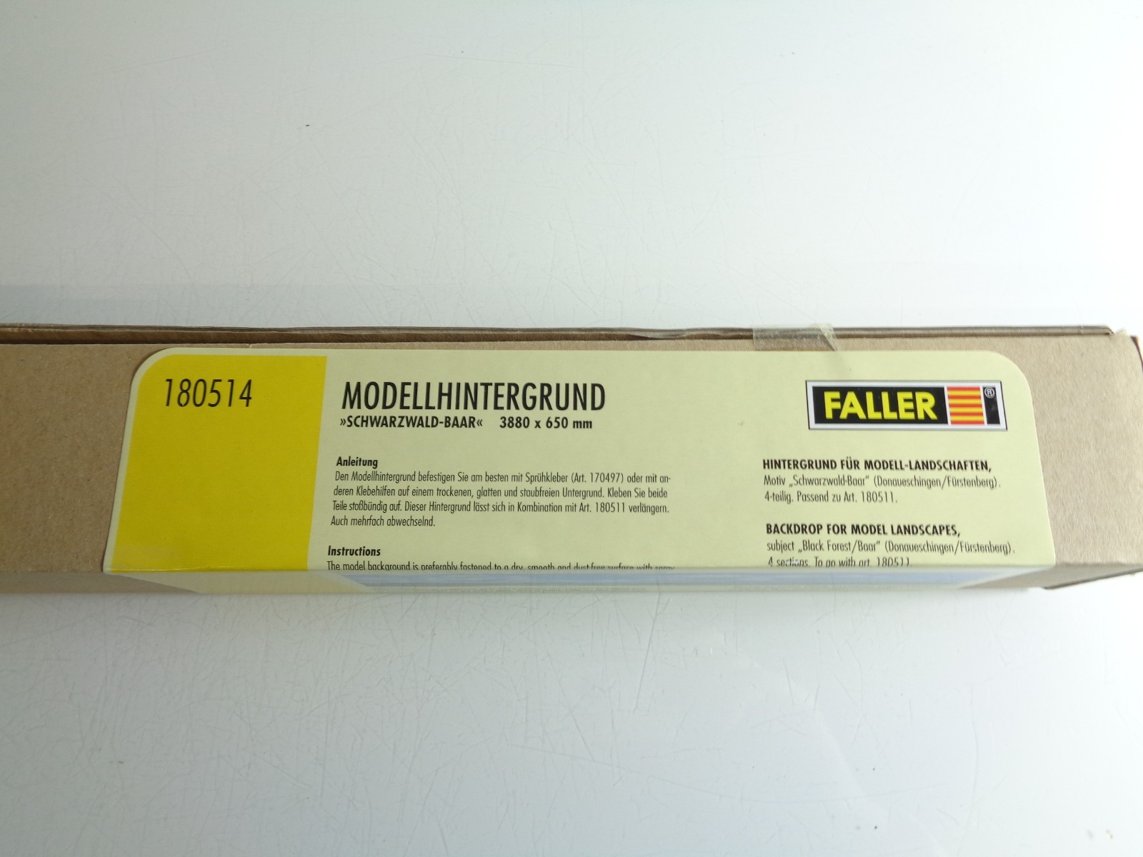 Faller 180514 Modellhintergrund Schwarzwald Baar  3880 x 650 mm in OVP PK1797