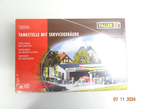 Faller H0 130345 Tankstelle m. Servicegebäude siehe Foto neuwertig in OVP CK3835