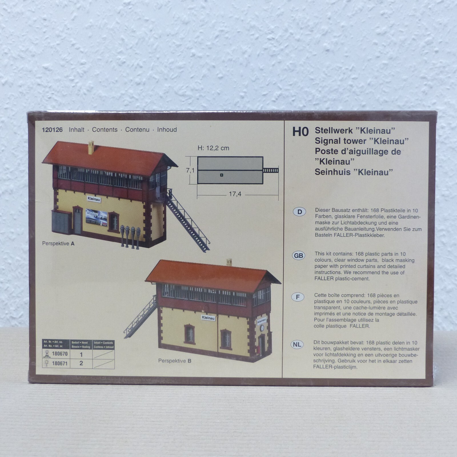 Faller H0 Bausatz 120126 Stellwerk Kleinau ungeöffnet in OVP EX3000 – Bild 3