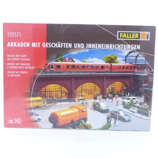 Faller H0 Bausatz 120571 Arkaden mit Geschäften in ungeöffneter OVP EX6274