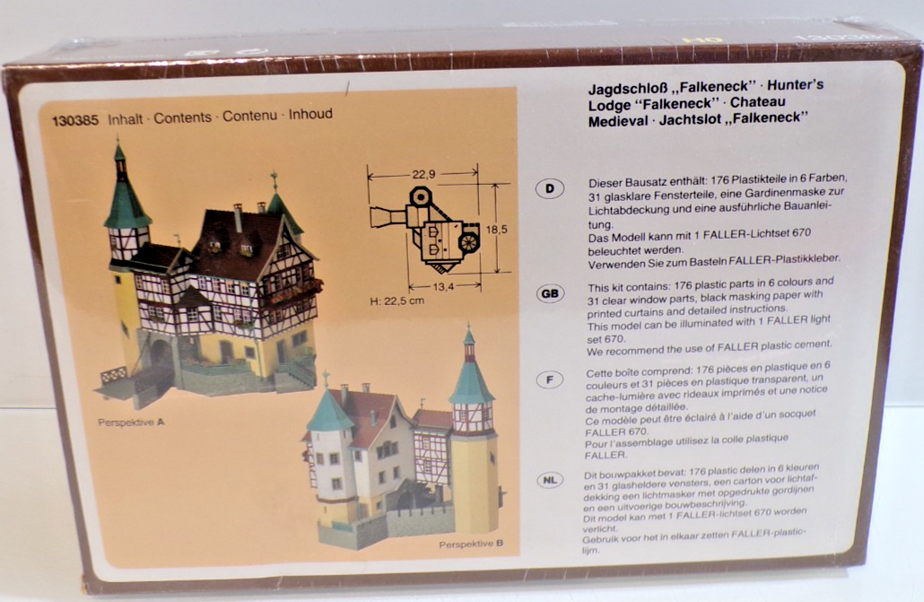Faller H0 Bausatz 130385 Jagdschloß Falkeneck in OVP PK3190 – Bild 3