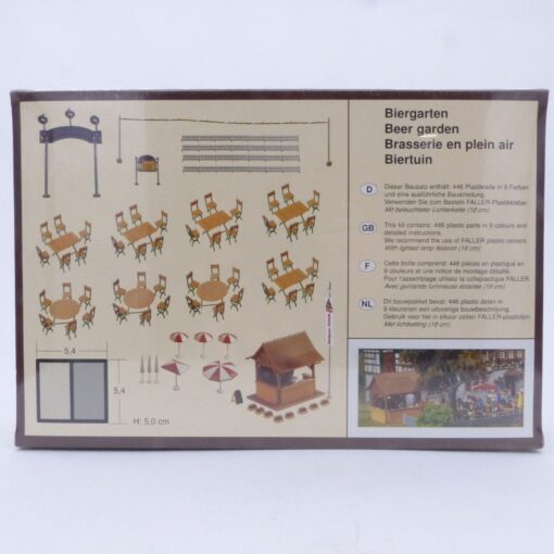 Faller H0 Bausatz 180564 Biergarten Set in ungeöffneter OVP EX5607 – Bild 3