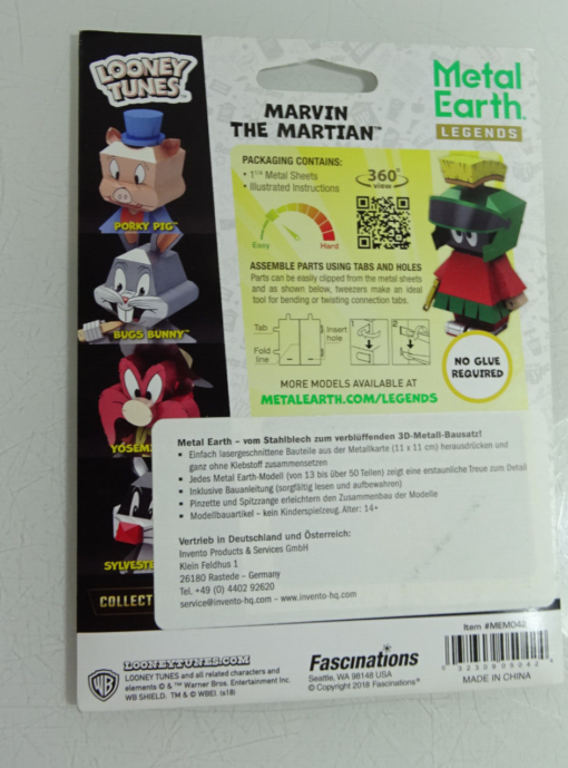 Fascinations Metal Earth Legends Bausatz 3 D Figur Marvin the  in OVP AR8195 – Bild 3