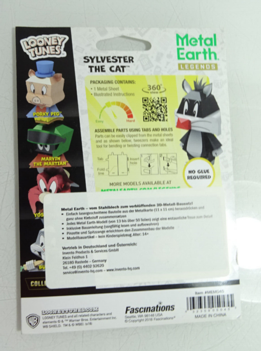 Fascinations Metal Earth Legends Bausatz 3 D Figur Sylvester in OVP AR8196 – Bild 3
