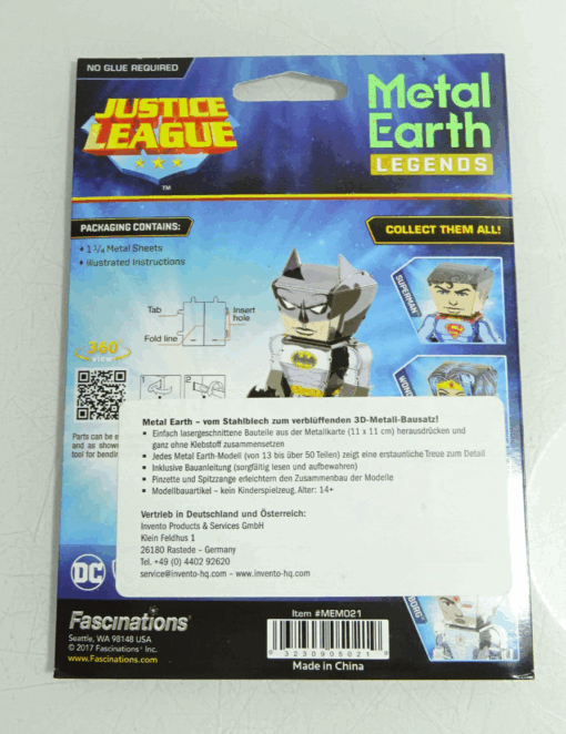 Fascinations Metall Earth Legends Bausatz 3 D Figur Batman in OVP AR8177 – Bild 3