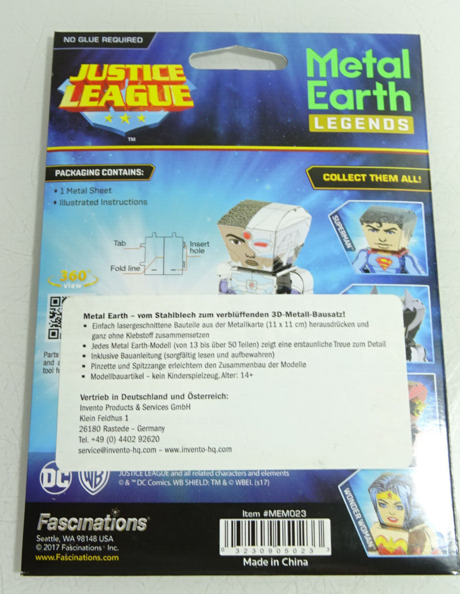 Fascinations Metall Earth Legends Bausatz 3 D Figur Cyborg in OVP AR8169 – Bild 3