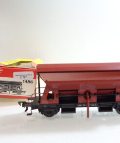 Fleischmann H0 1486 AC Schotterwagen mit Entladehebel der DB in OVP C757