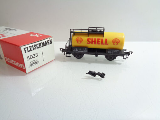 Fleischmann H0 5033 AC Kesselwagen mit Bremserbühne Shell der DB in OVP AR5746