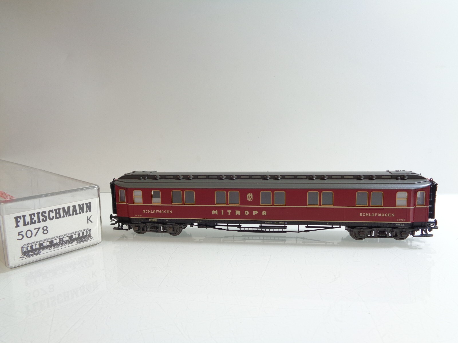 Fleischmann H0 5078K AC Schlafwagen Mitropa DC in OVP F342