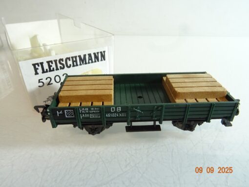 Fleischmann H0 5202 Kran-Stützwagen der DB in OVP RR3473 – Bild 3