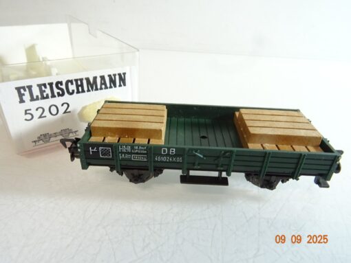 Fleischmann H0 5202 Kran-Stützwagen der DB in OVP RR3473