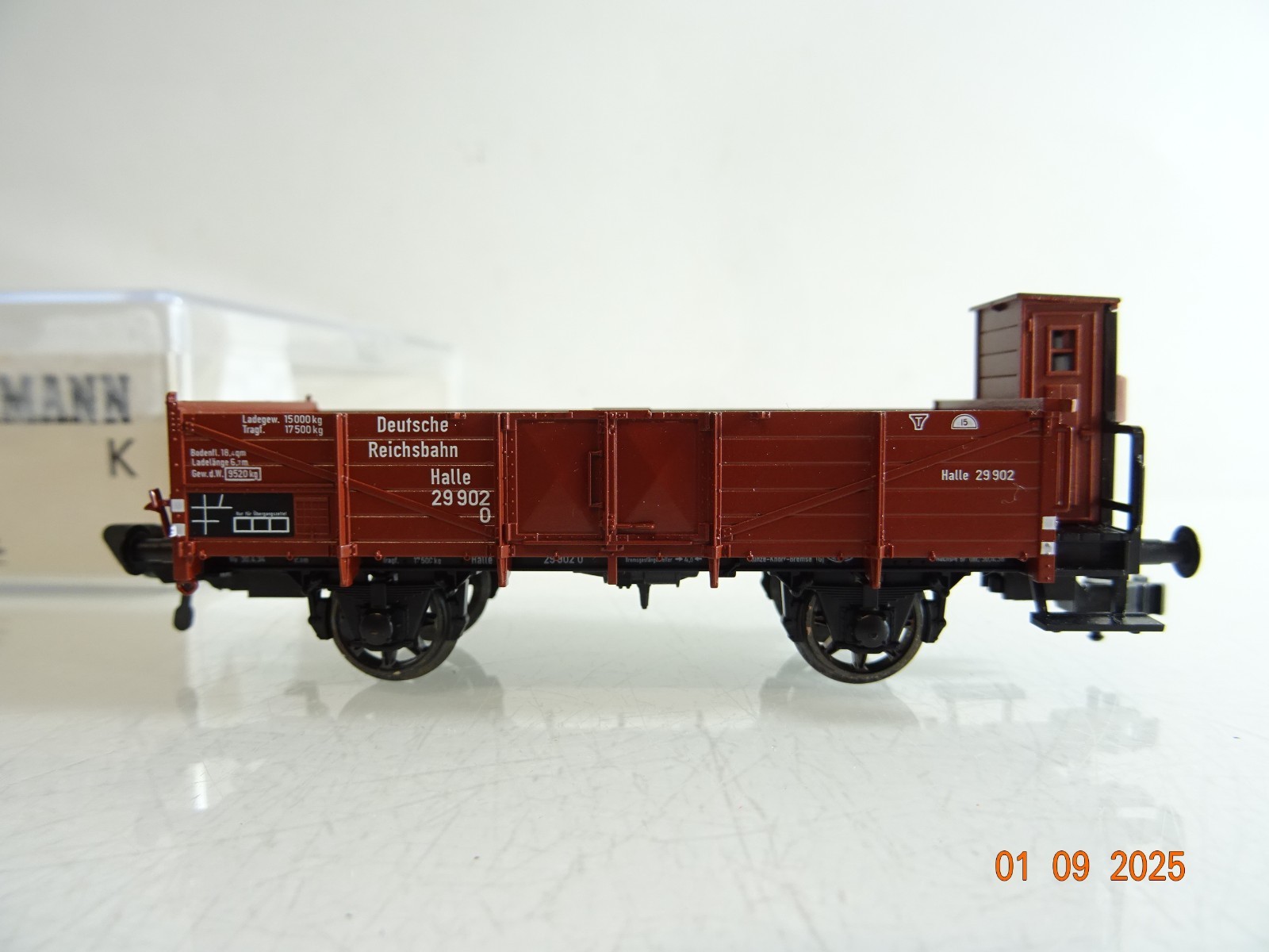 Fleischmann H0 5209K Mittelbordwagen Halle der DR  in OVP BH53 – Bild 3