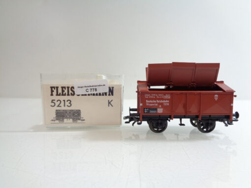 Fleischmann H0 5213 K AC Klappdeckelwagen der DR Wuppertal in OVP C778