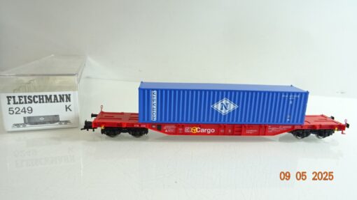 Fleischmann H0 5249 K Container-Tragwagen mit Container der DB in OVP PR7535