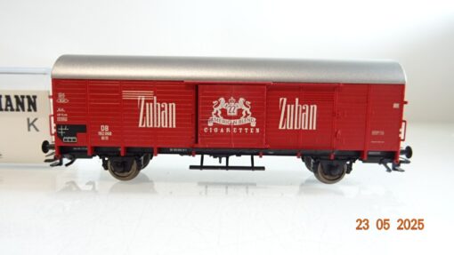 Fleischmann H0 5304 K gedeckter Güterwagen Zuban Cigaretten der DB in OVP PR8005 – Bild 3