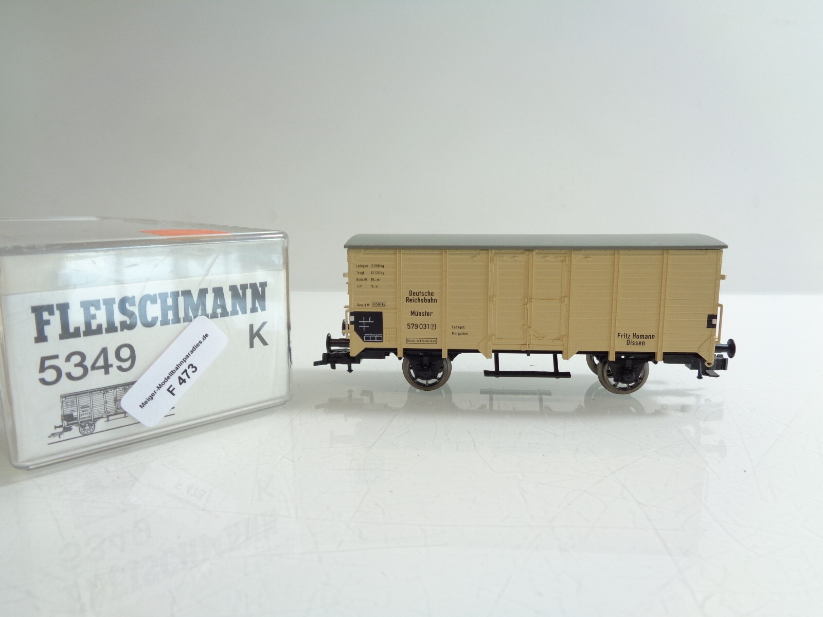 Fleischmann H0 5349K AC Kühlwagen Münster Deutsche Reichsbahn in OVP F473