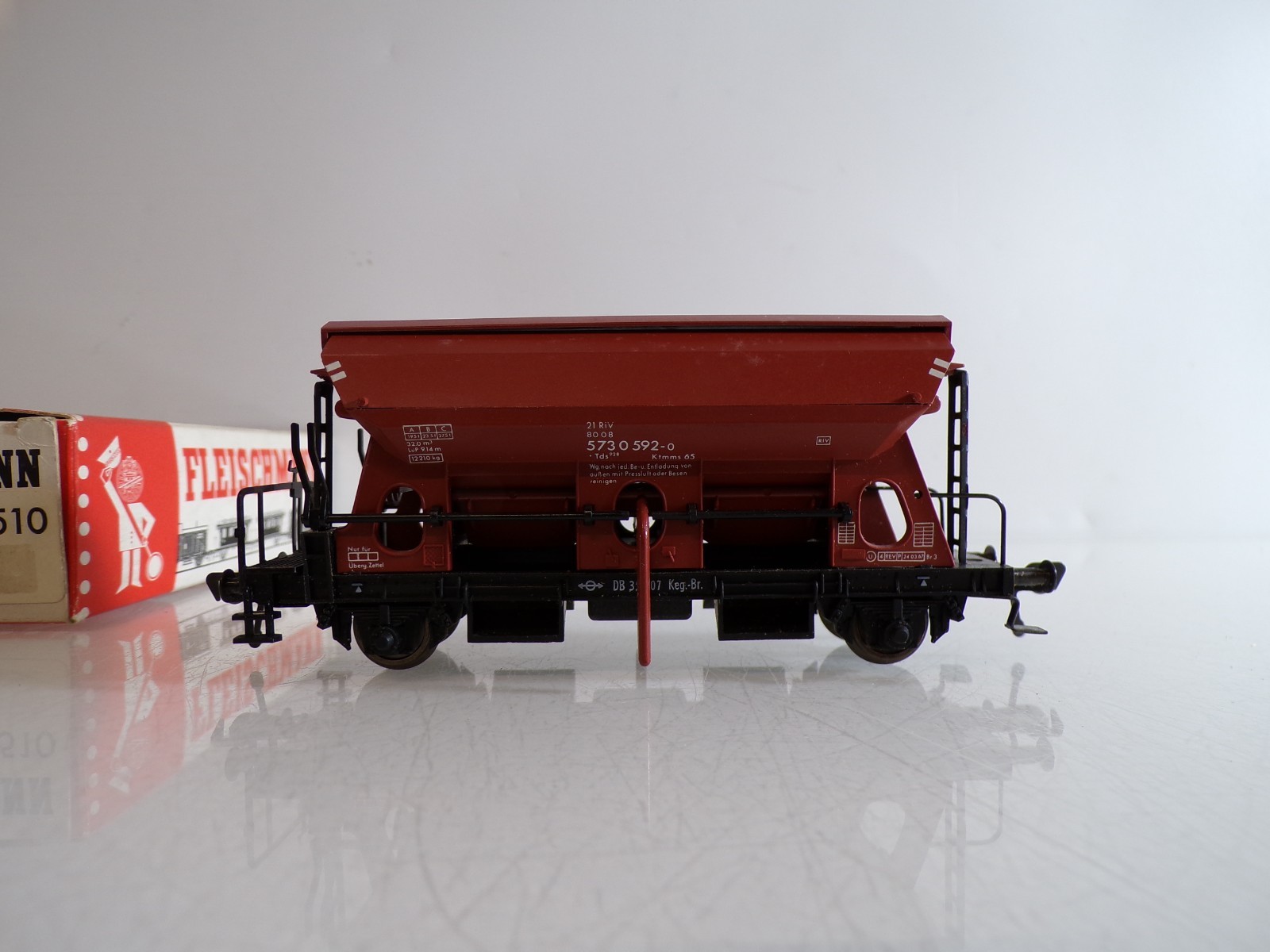 Fleischmann H0 5510 Seitenentladewagen der DB in OVP BH1673 – Bild 3