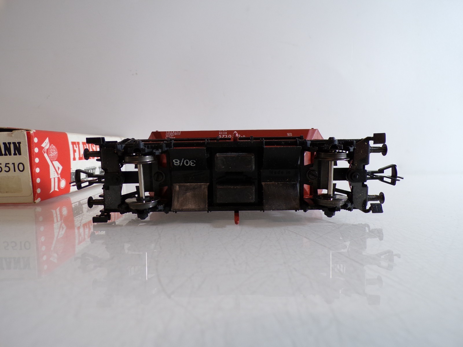 Fleischmann H0 5510 Seitenentladewagen der DB in OVP BH1673 – Bild 4