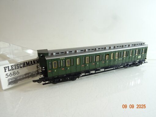 Fleischmann H0 5686 K Personenwagen 2.Klasse der DRG in OVP RR3493