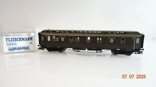 Fleischmann H0 5884 K Bahnpostwagen Kaiserliche Post  in OVP PR8979