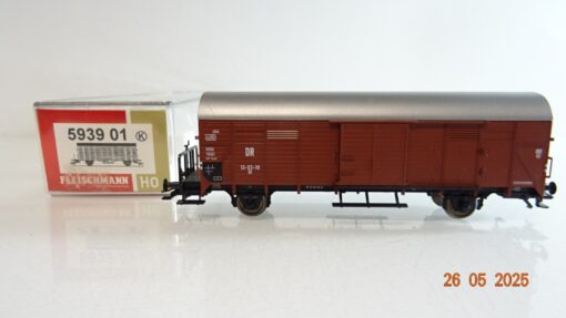 Fleischmann H0 593901 K ged. Güterwagen mit Bremserbühne der DR in OVP PR8044