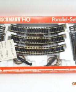 Fleischmann H0 6092 Modellgleis Parallel-Set mit Elektro-Weichen in OVP JL2875