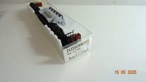 Fleischmann H0 945296 Tiefladewagen mit Ladung der DB in OVP PR7634 – Bild 3