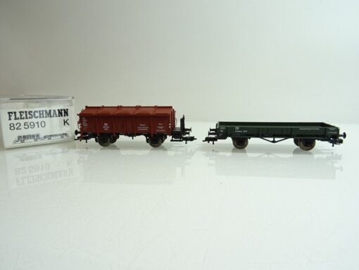 Fleischmann H0 K 825910 Klappdeckel und Flachwagen Set der DB in OVP PR1262 – Bild 4