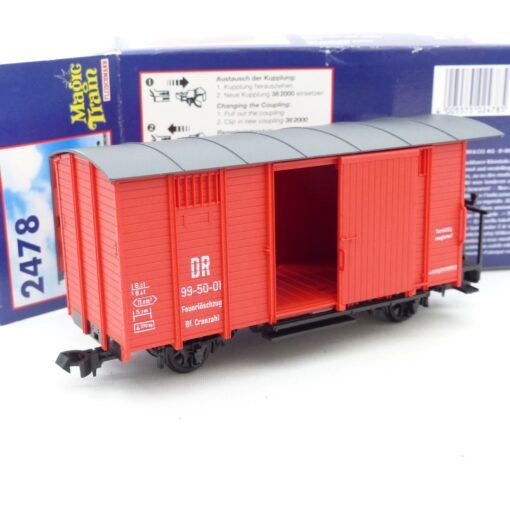 Fleischmann Magic Train 2478 Spur 0e Gedeckter Güterwagen DR in OVP EX6637 – Bild 3