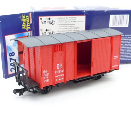 Fleischmann Magic Train 2478 Spur 0e Gedeckter Güterwagen DR in OVP EX6637