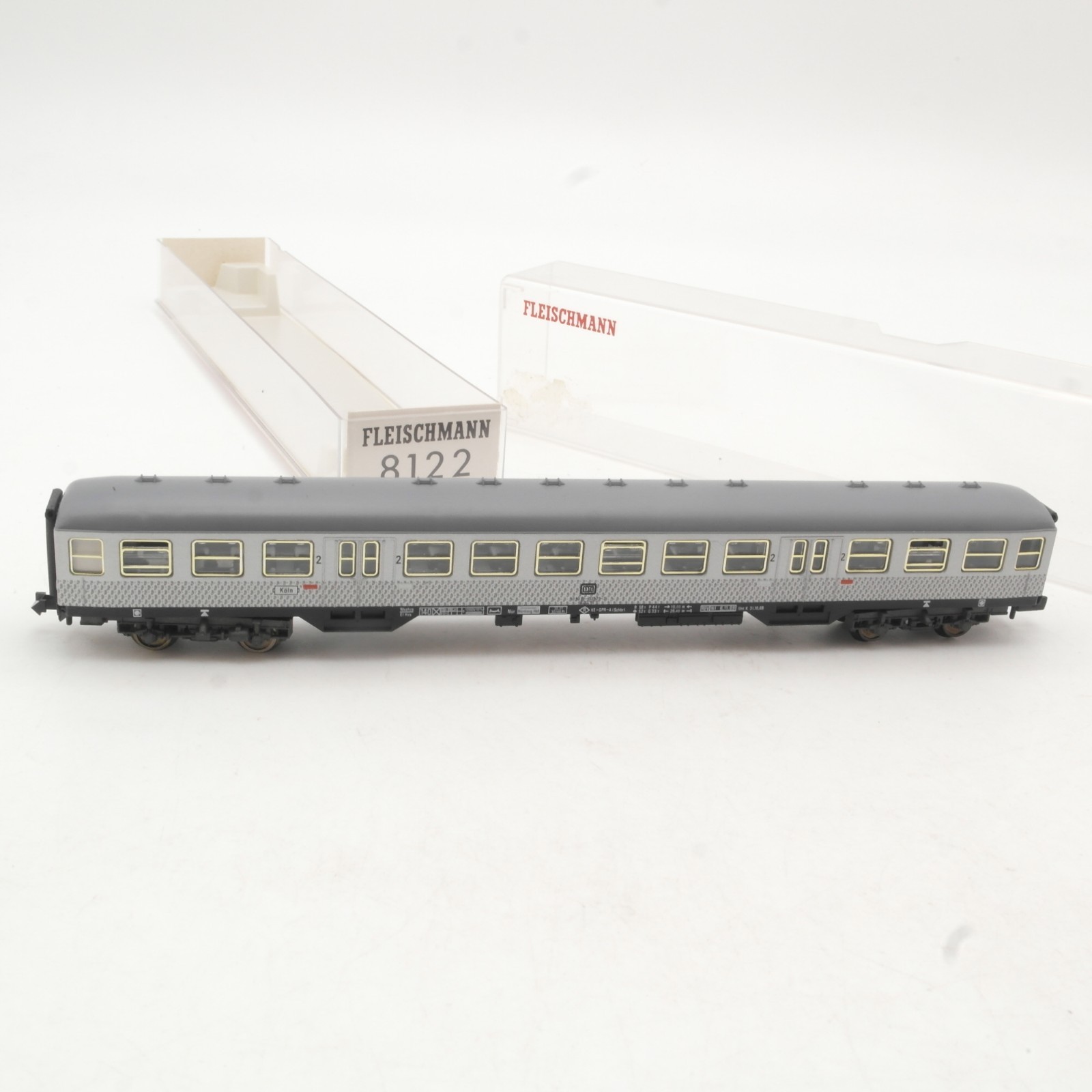 Fleischmann N 8122 Nahverkehrswagen Silberling 1./2. Kl. der DB in OVP RR4918 – Bild 3