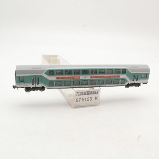 Fleischmann N 97 8125 K Doppelstockwagen 2. Klasse der DB in OVP RR3908 – Bild 3