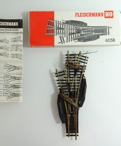Fleischmann Spur 6058 Doppelkreuzungsw. mit el. Antrieb siehe Foto in OVP CK7760