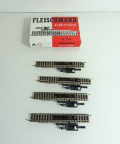 Fleischmann piccolo N 9114 Entkupplungsgleis 4Stück siehe Foto in OVP CK2244