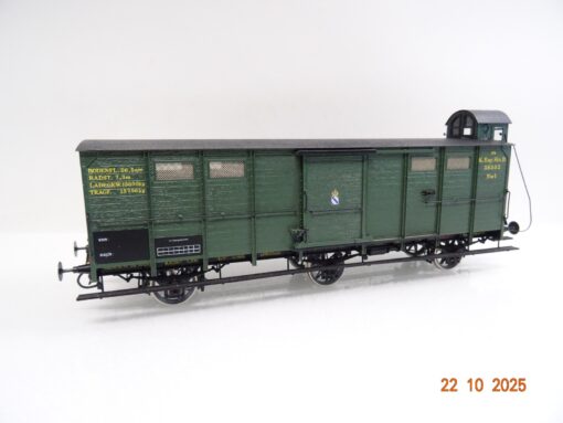 Friedl Spur 0 Messing Güterwagen 3achs. der K.Bay.Sts.B. in OVP JL3772 – Bild 5
