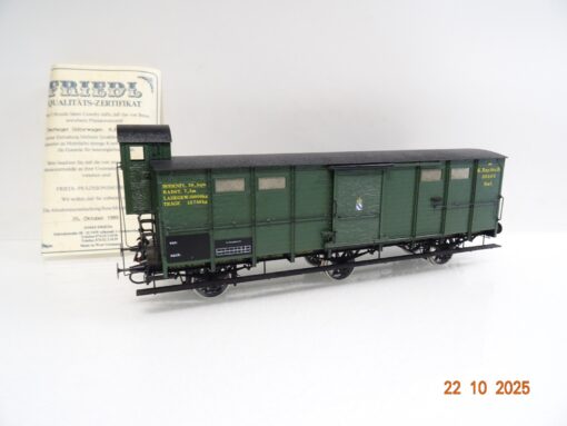 Friedl Spur 0 Messing Güterwagen 3achs. der K.Bay.Sts.B. in OVP JL3772
