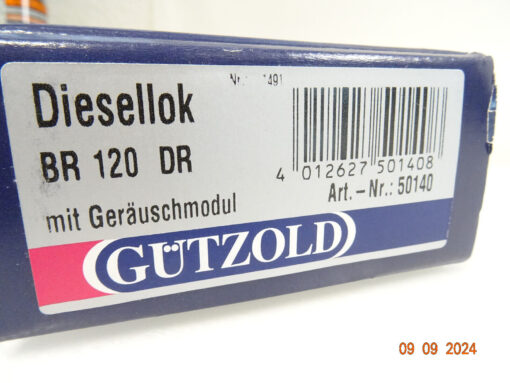 Gützold H0 50140 Diesellok BR 120 296-9 der DR mit Geräuschmodul in OVP LE5696 – Bild 5