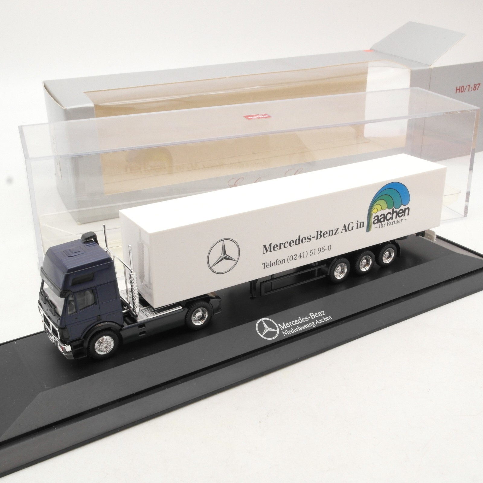 Herpa 1:87 01008 MB SK Sattelzug Niederlassung Aachen in OVP RA8127