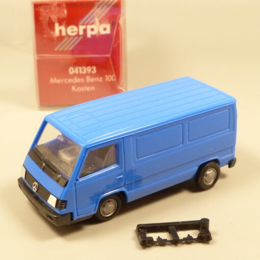 Herpa 1:87 041393 Mercedes  Benz 100 Kastenwagen blau neutral in OVP EX6025
