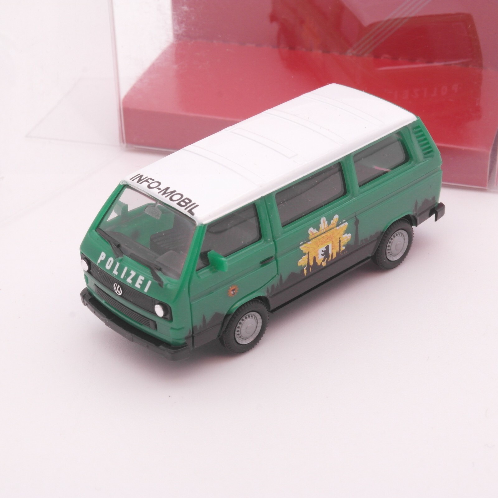 Herpa 1:87 042079 VW Bulli-Bus Info-Mobil Polizei in OVP RT1838