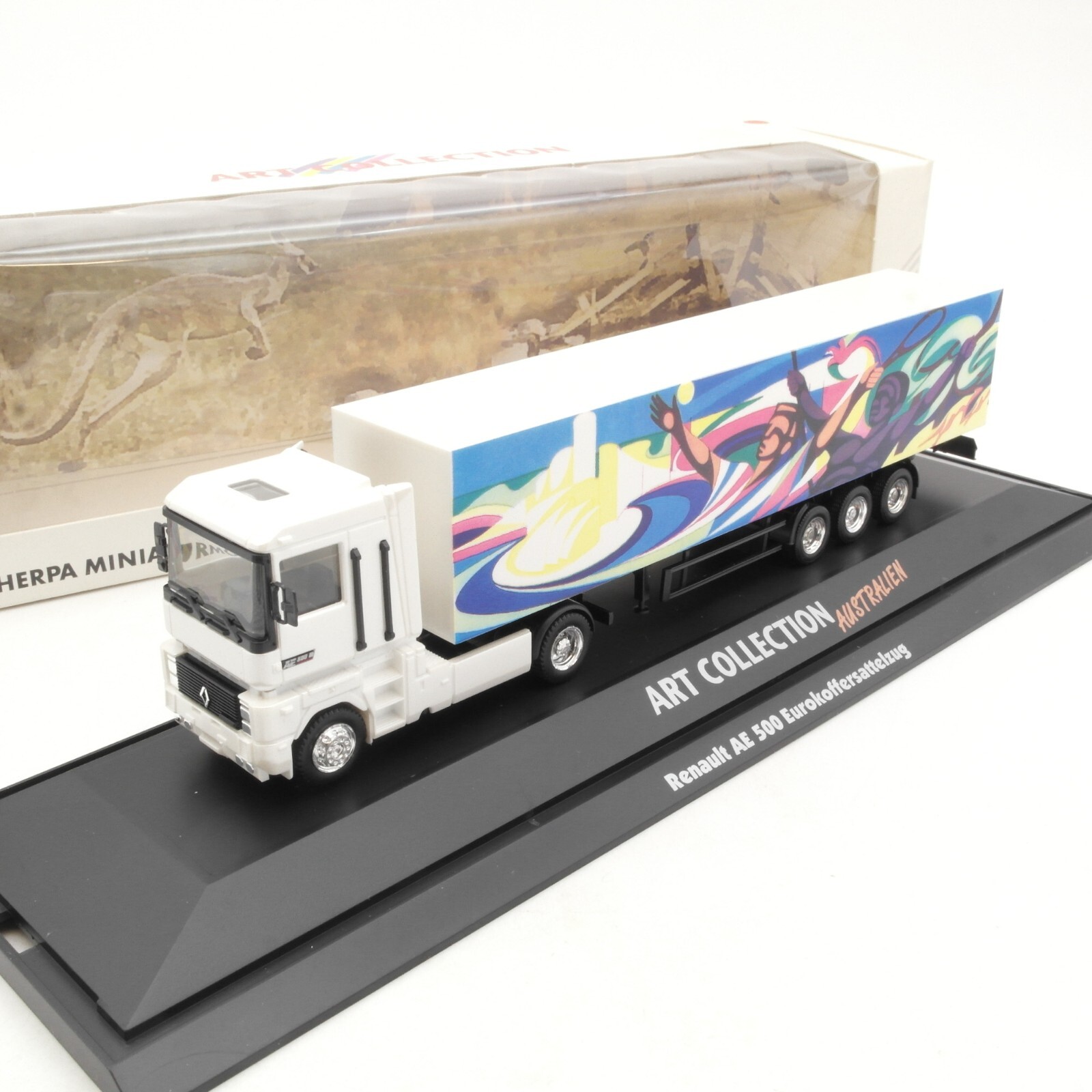 Herpa 1:87 045179 Renault AE 500 Koffer-Sattelzug Australien in OVP RA8377