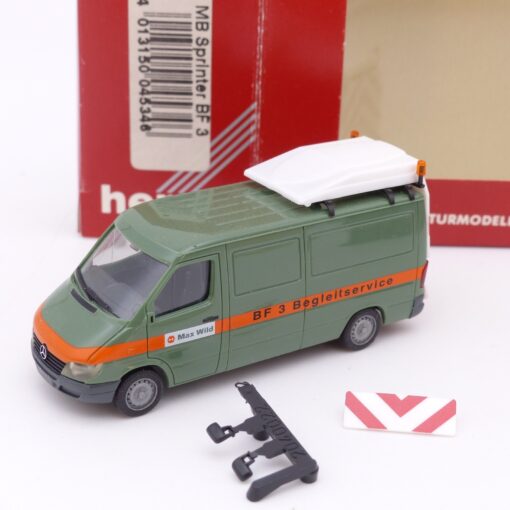 Herpa 1:87 045346 MB Sprinter BF 3 Begleitservice Max Wild in OVP EX7452
