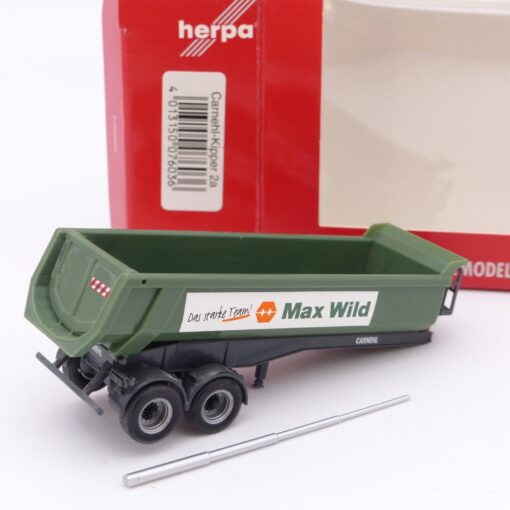 Herpa 1:87 076036 Rundmuldenauflieger Max Wild in OVP EX7442 – Bild 3