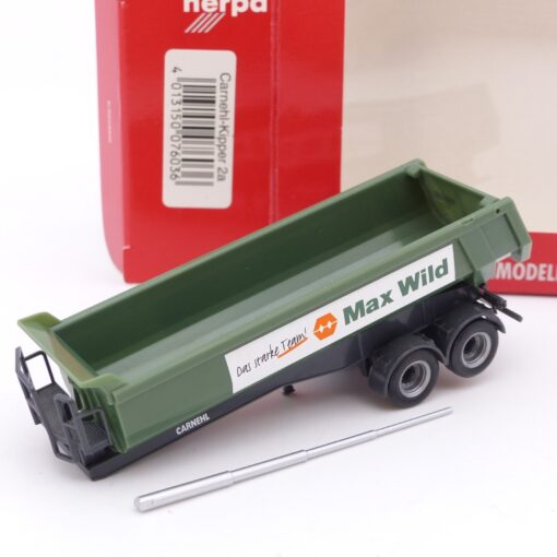 Herpa 1:87 076036 Rundmuldenauflieger Max Wild in OVP EX7442